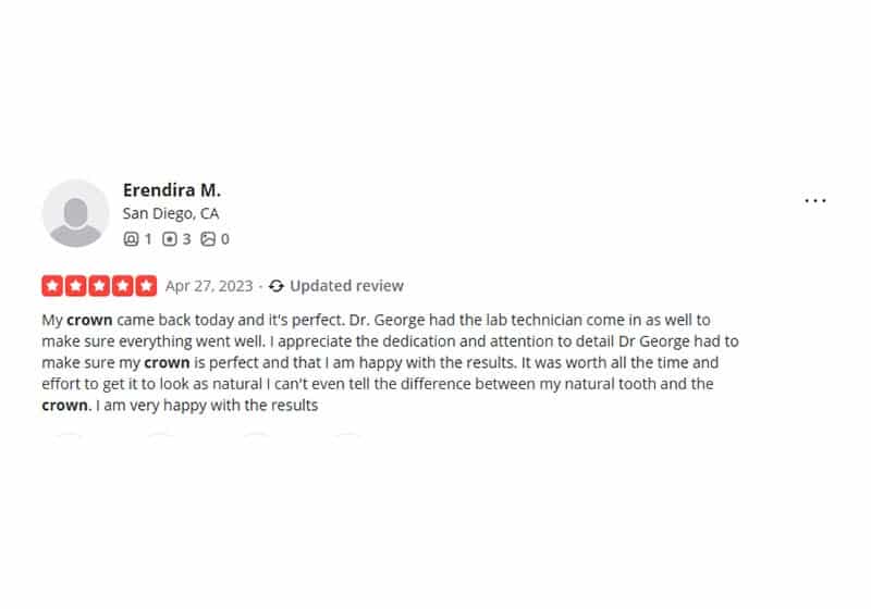 GEORGE GEORGAKLIS DDS Review Erendira M