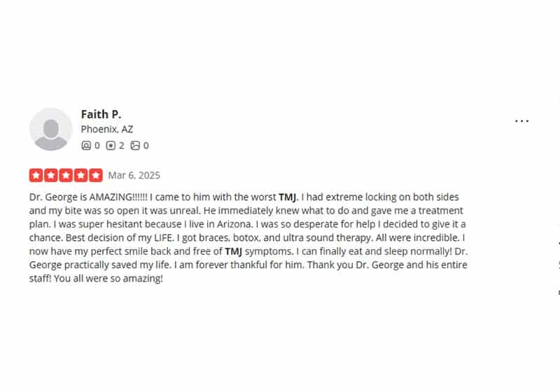 GEORGE GEORGAKLIS DDS TMJ Review Faith P